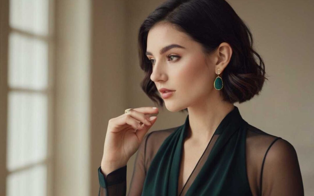 Boucles d&rsquo;oreilles en émeraude : comment les porter pour un look élégant et raffiné